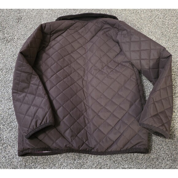 Gymboree Girls  Size 8 Quilted Jacket Brown Toggle Buttons Equestrian Classic - Picture 3 of 6